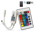 MINI WIFI RGB/RGBW LED controller with IR remote for LED Strip Light SMD 3528/5050,APP/IOS magic music control